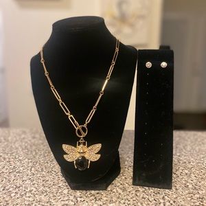 Fashion Bubble Bee Set With Earrings